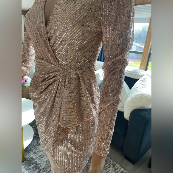 Women’s Glitter Sequin Mini Dress Size Small - Picture 10 of 14